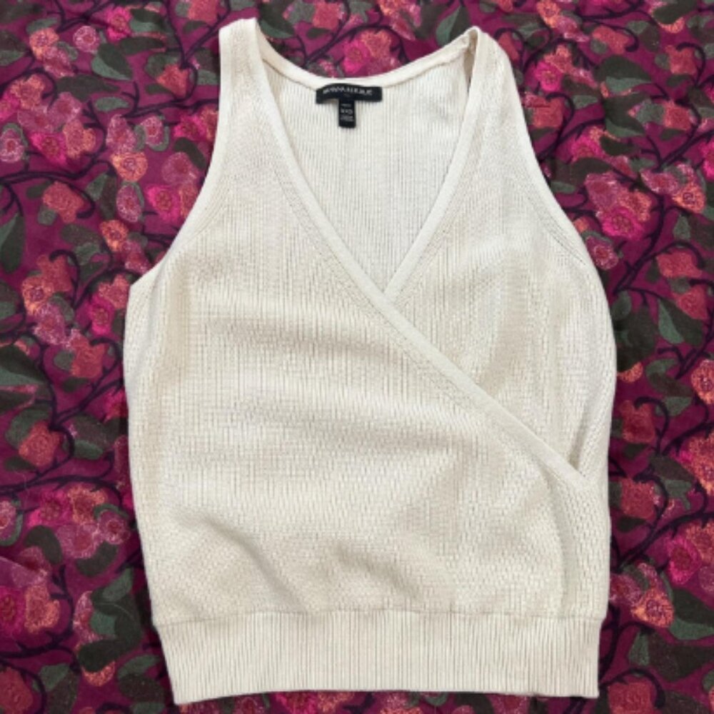 NWT Petite Wrap Sweater Tank Size XXS